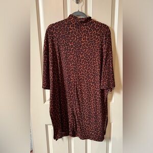 Dressed in LALA Brown and Black Leopard Print Tunic